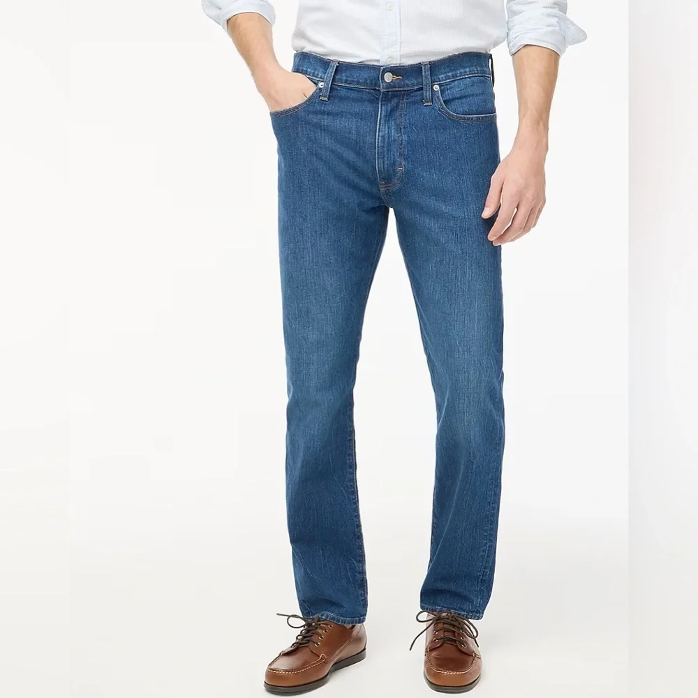 J. Crew Factory Straight-Fit Jean in Vintage Stretch Size 34x34